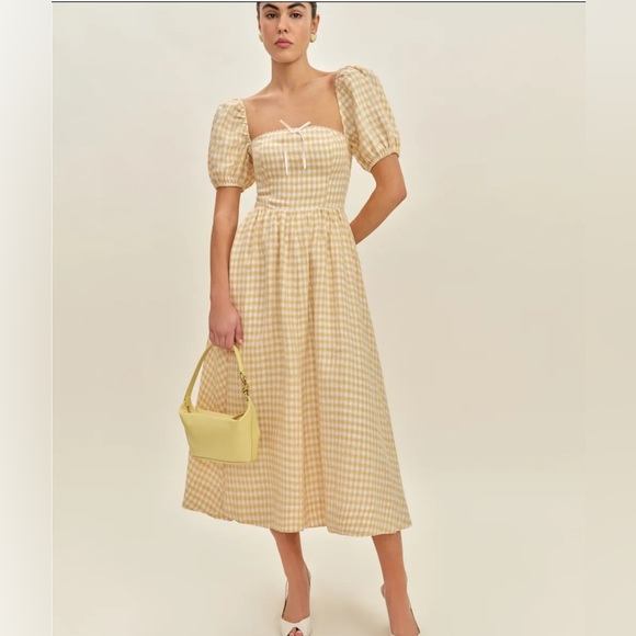 NWT Reformation Marella Linen Dress - Picture 1 of 5